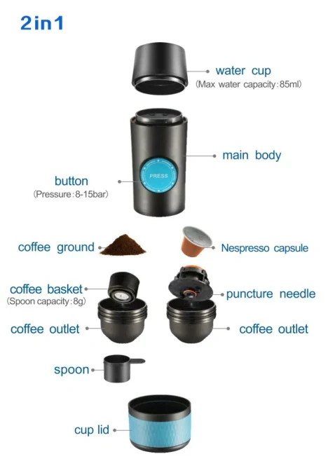 Enjoy Portable Fresh Coffee with Fankoo Capsule Coffee Maker